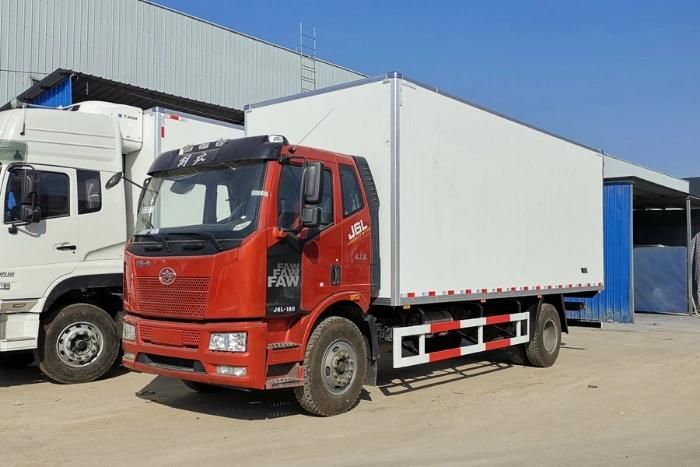 Hot Sale FAW 10t-15t 7.5meters Freezer Transport Refrigerated Trucks Refrigerator Van Truck