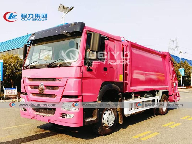 12000liters 12cbm Sinotruk HOWO 4X2 Compactor Garbage Truck Trash Collection Truck Garbage Removal Truck for Sanitation