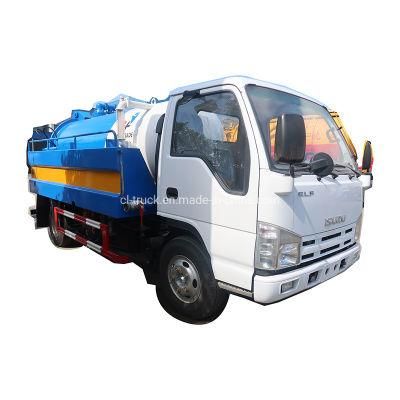 Japan I Suzu Small 3m3 4m3 5m3 Cleaning Sewage Suction Tank Truck for Sale