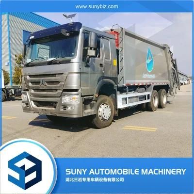 Sintruk HOWO 18cbm Compactor Waste Bins Dustcart Garbage Truck