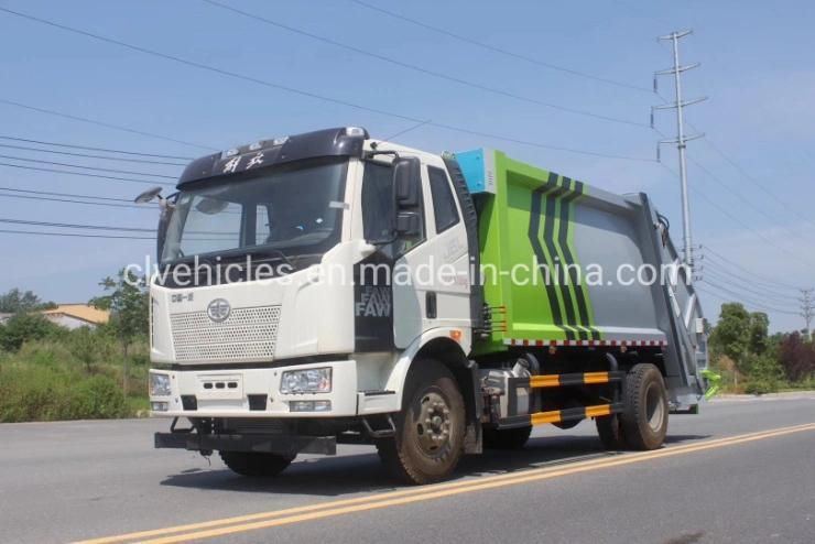 FAW 4X2 14cbm 12ton Compression Refuse Garbage Waste Compactor Truck