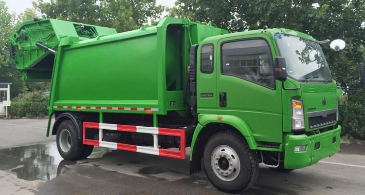 Sinotruk HOWO 4X2 5.5m3 to 12m3 Garbage Compactor Truck