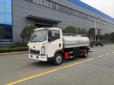 Hot Selling Sinotruk HOWO 5000 Liters 5 Tons Food Grade Stainless Steel Water Truck for Drinking