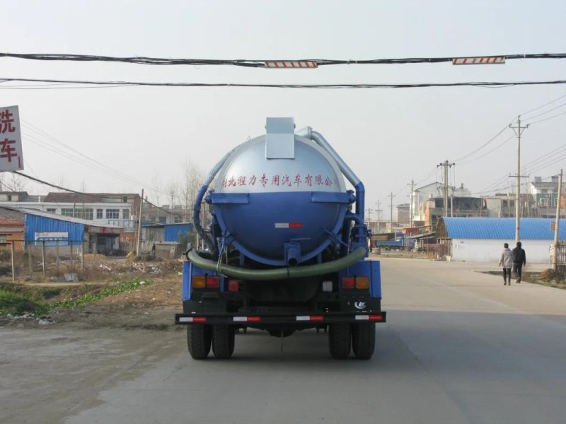 8000 Liters Waste Vacuum Septic Suction Tank Truck Sewage Cesspool Cleaning Truck High Pressure Jetting Vacuum Sewer Sludge Cleaning Sewage Suction Tank Truck