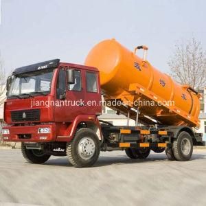 Sinotruk 12 Cubic Meters Portable Toilets Suction Vacuum Tank Truck