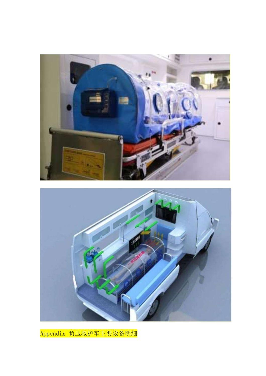 Ambulance with Negative Pressure System for Epidemics of Coronaviruses Prevention and Control