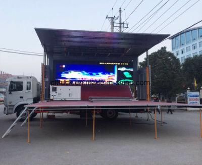 Heavy Duty Mobile Cap LED Screen Display Dance Stage Truck