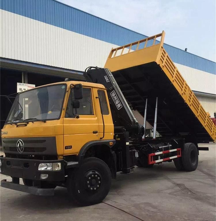 Dongfeng 4X4 All-Terrain Used Truck Mounted 4 Ton Crane for Sale with Self-Discharging Function