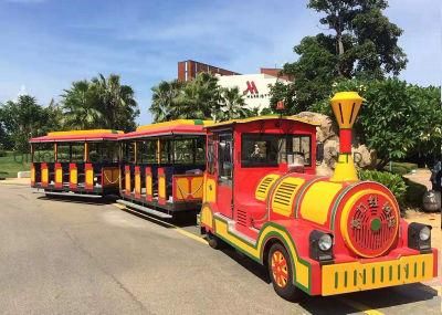 China Production Amusement Park Diesel Engine Tourist Train