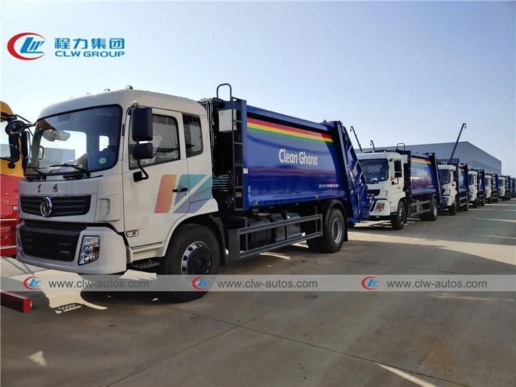 5tons 8m3 Waste Refuse Compactor Truck with Swing Arm Garbage Container