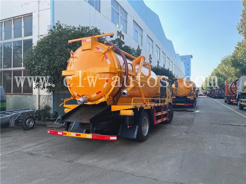 Dongfeng Furuicar 8000liters 8cbm 8m3 High Pressure Jetting Vacuum Sewage Suction Truck Septic Tank Truck