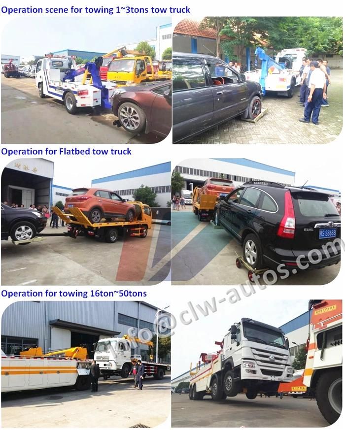 LHD Rhd 360 Degree Rotation 30tons Road Rescue Wrecker 50tons 50t Recovery Towing Service Truck