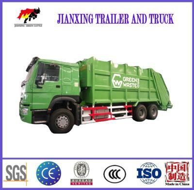 HOWO Heavy Duty Brand New 4X2 Rear Garbage Compactor Trucks Compression Waste Collection Garbage Truck Low Price for Sale