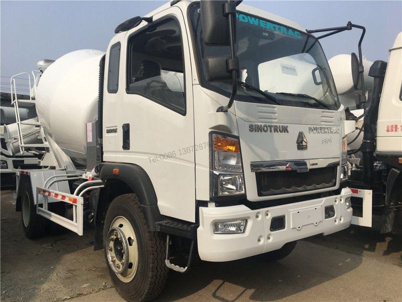 Clw Brand HOWO Light Chassis 4m3 5m3 6m3 Construction Machine Self Loading Concrete Mixer Truck