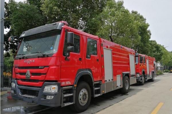 Sinotruk HOWO 4X2 Foam Dry Powder Fire Engine Fire Fighting Truck