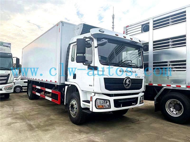 10tons 15tons 30cbm Shacman L3000 4X2 Refrigerated Van Truck with Carrier Hanxue Thermo King Freezer Unit