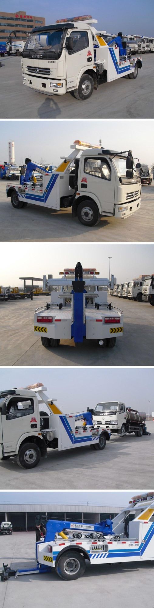 DFAC 4X2 China Road Rescue Towing Wrecker Truck 7 Ton Emergency Tow Truck Underlift Wrecker for Sale