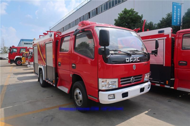 Dongfeng Double Row Water Foam 2000liters 3000liters Fire Fighting Truck for Sale