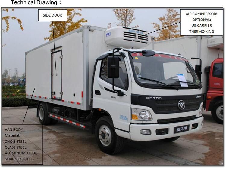 Isuzu Kv100 -5 -18 Degree Refrigeratored Van Truck for Sale