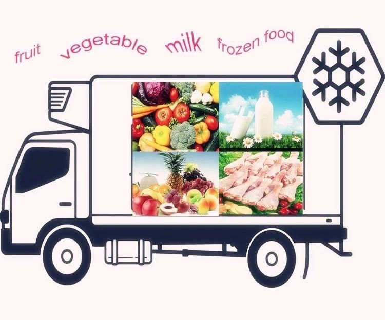 Factory Price 5t 8t Mobile Freezer Cargo Van Refrigerated Truck for Seafood Transport