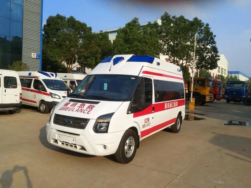 Good Quality Best Price 4X2 Diesel Cardiac Monitor Ford Ambulance Manufacturer for Sale