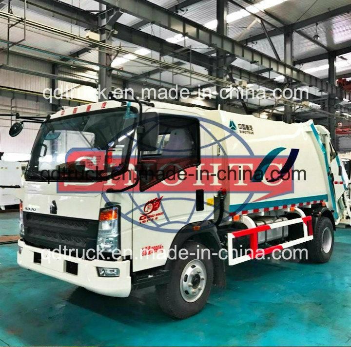 Small Compressed Garbage Truck/ 3-6m3 compactor garbage truck