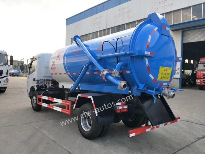 8000liters Vacuum Sewage Suction Truck Sewer Cleaning with Vacuum Pump