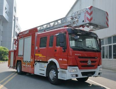 High Quality Sinotruk HOWO 18m 18meter 22m 22meter Aerial Ladder Fire Fighting Truck