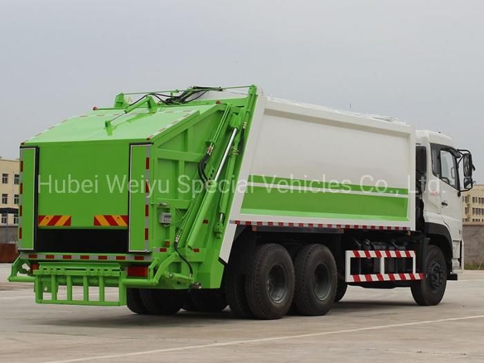 China Heavy Duty Dongfeng 18cbm/18000liters Rubbish Truck Garbage Truck 6*4 Compactor Garbage Truck