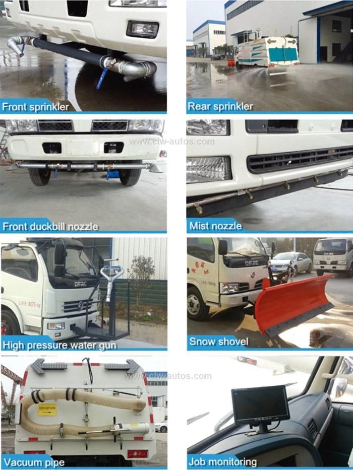 Runway/Street/Road/Highway/Airport Small 5m3 Vacuum Sweeping Cleaning Truck