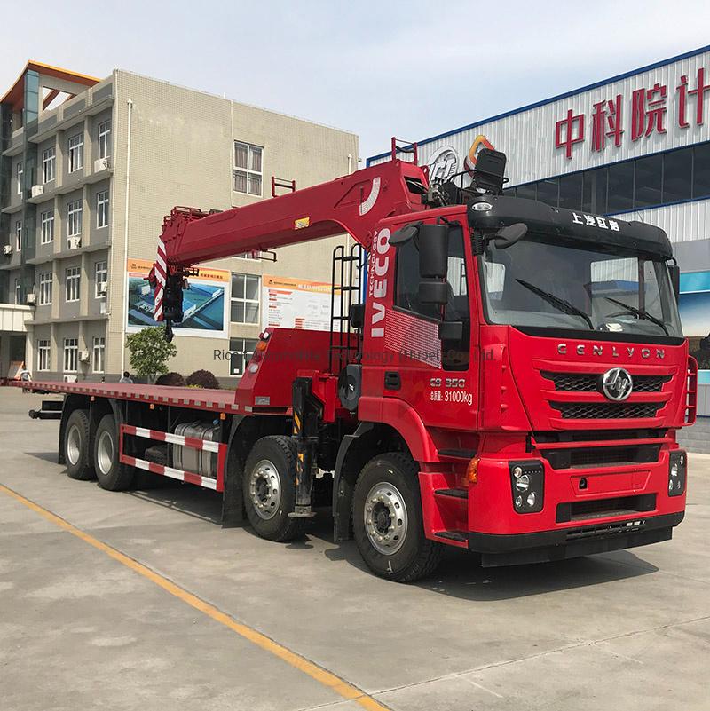 Dongfeng 6X4 Crane 9.8m Straight Boom Crane, 10t Telescopic Boom Truck Mounted Crane