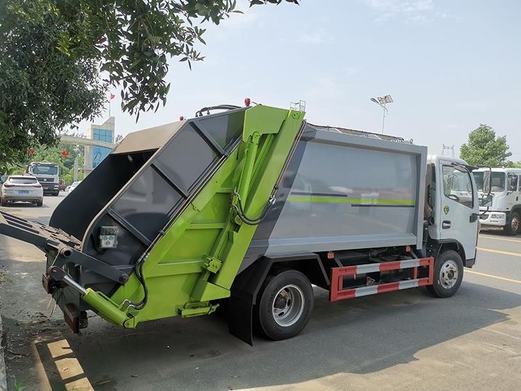 Dongfeng 4*2 6cbm Garbage Compactor Truck 102HP