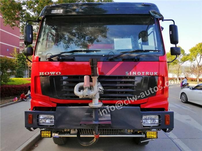 Sinotruk HOWO 4X4 Offroad Fire Rescue Truck with 4000L-6000L Water Foam Tank Fire Engine Fire Fighting Truck