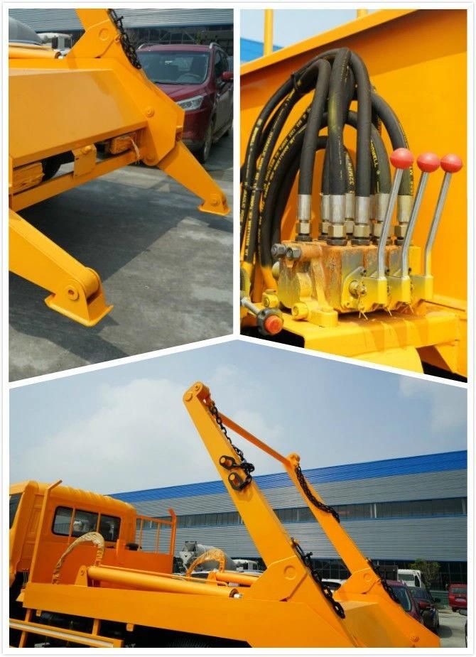 China Factory Price Dongfeng 7cbm 7000liters Swept Body Garbage Truck Refuse Collector Swing Arm Garbage Truck
