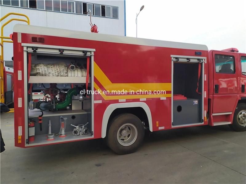 HOWO Light Double Row Fire Fighting Truck 5m3