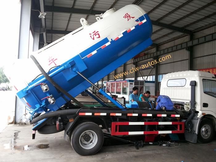 Dongfeng 12m3 Sewer Cleaning Vacuum Tank 4*2 Sewage Suction Truck