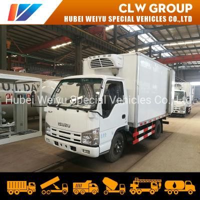 Japanese Isuzu Refrigerator Truck 4t 5t Frozon Meat Fish Transport Isuzu Freezer Refrigerated Van Truck