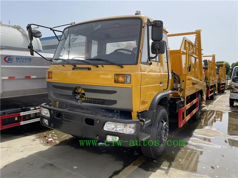 Dongfeng 145 4X2 10m3 10cbm Swing Arm Garbage Truck Rear Loader for Sale