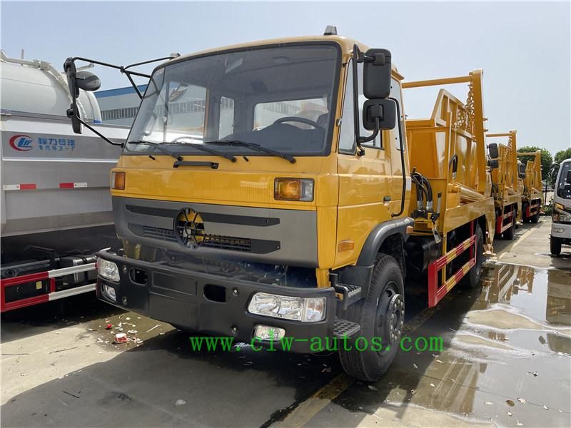 Dongfeng 145 4X2 10m3 10cbm Swing Arm Garbage Truck Rear Loader for Sale