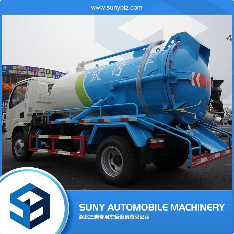 4000L Sewage Tanker Suction Truck with Vacuum Pump