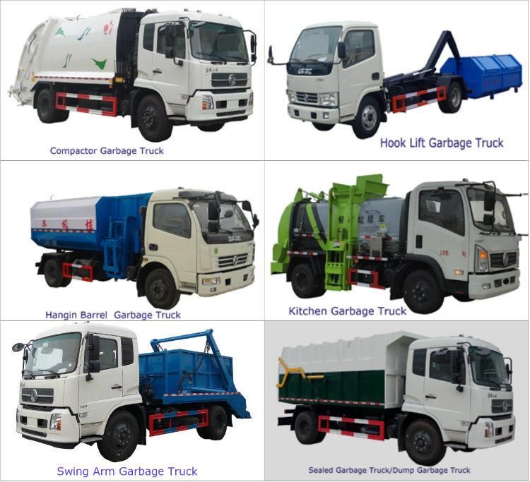 4*2 Side Loader Garbage Truck Small Hanging Bucket Garbage Truck