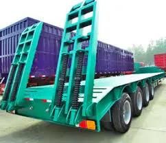 Hot Selling Tri-Axle 70 Ton Low Bed Truck Trailer