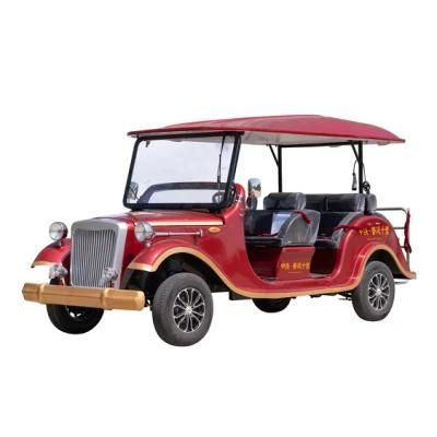 8 Seats Shuttle Electric Car Battery Powered Tourist Sightseeing Antique Classic Old Vintage Car