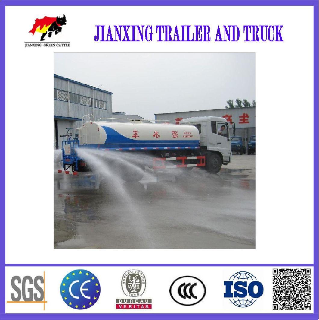 Hot Sale 4X2 15000L Tanker for Drinking Water and Road Cleaning Stainless Steel Water Tank Truck