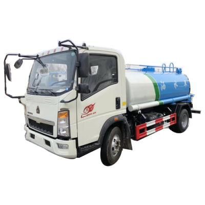 HOWO 4000liters 5000liters Water Tanker Truck for Sale