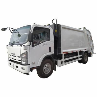 Good Quality Japan Isuzu 700p 190HP 4X2 6m3 7m3 China Garbage Truck