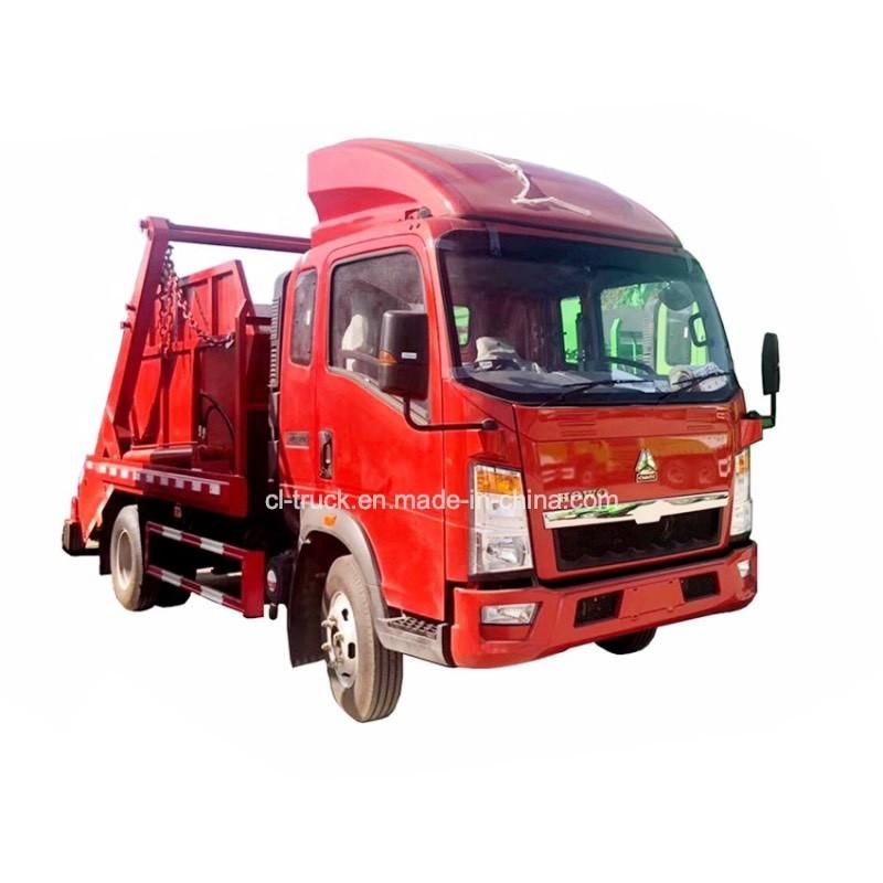 Good Quality HOWO 4X2 Swing Arm Garbage Truck