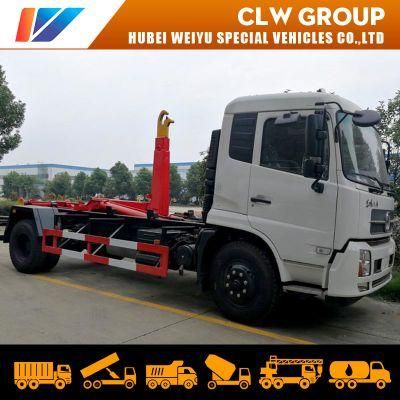 Dongfeng 12cbm Rear Loading Hook Lift Garbage Truck