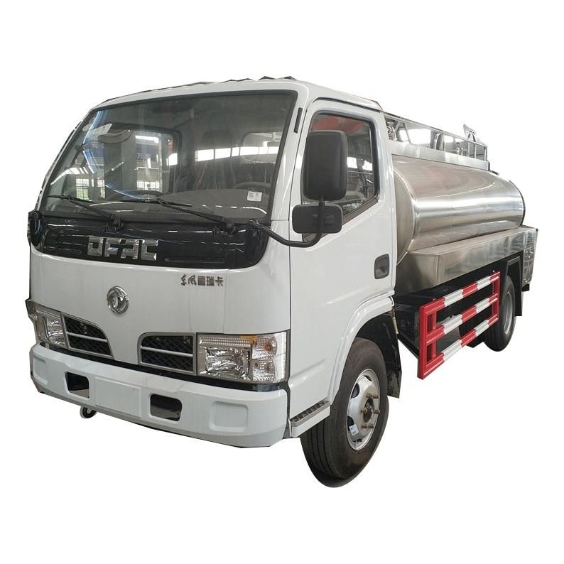 Dongfeng 4X2 5000liters 4000liters Stainless Steel Milk Tanker Truck for Sale