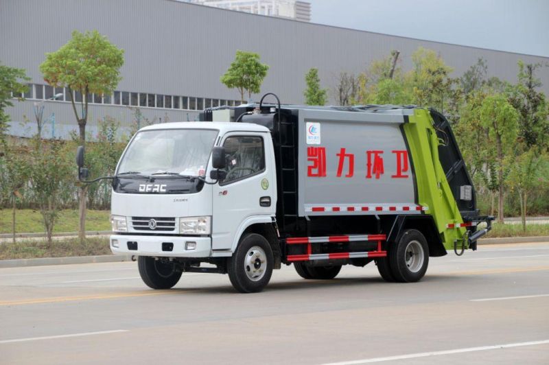 Dongfeng 4X2 5 Cubic Meters Waste Collector Truck Compressed Garbage Truck